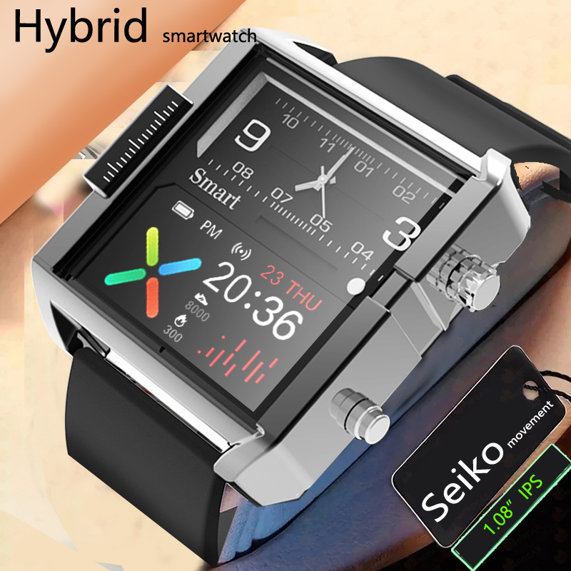 Smartwatch Custom - T9 하이브리드 스마트워치, 심박수 혈압 모니터,
