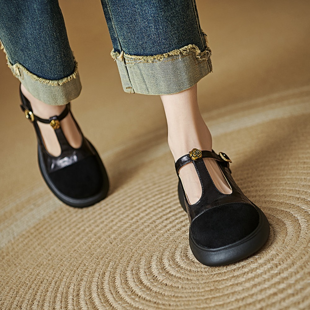 2026 봄 클래식 여성용 천연 가죽 로퍼, 라운드 토 - Leather Classic Strap 리뷰 및 가격