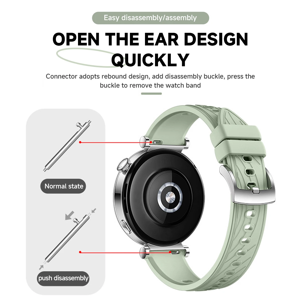 화웨이 워치 GT7-6-5-4 41mm용 18mm 실리 - Titan Smartwatch Accessories 리뷰 및 가격