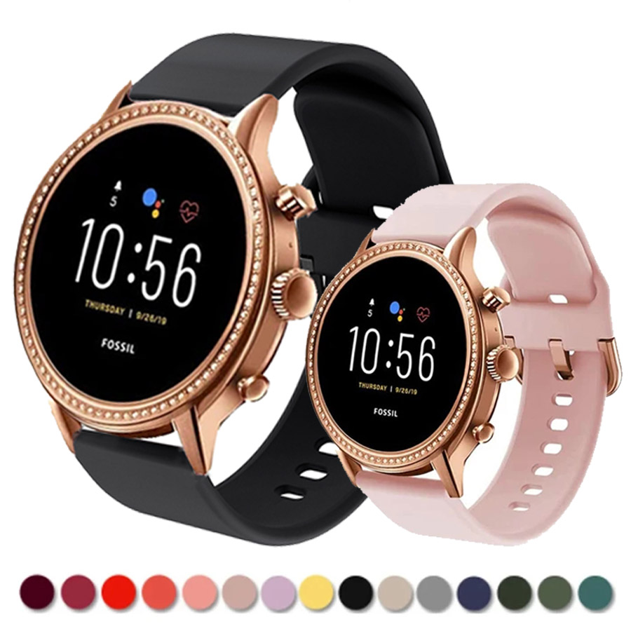 화석 여성용 Gen 6 용 실리콘 스트랩 화석 여성용  - Fossil Smartwatch Accessories 리뷰 및 가격