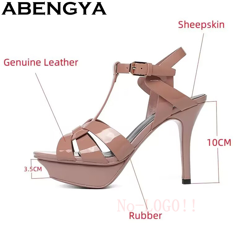 ABENGYA 플랫폼 슈퍼 얇은 하이힐 샌들 여성 클래 - Leather Classic Strap 리뷰 및 가격