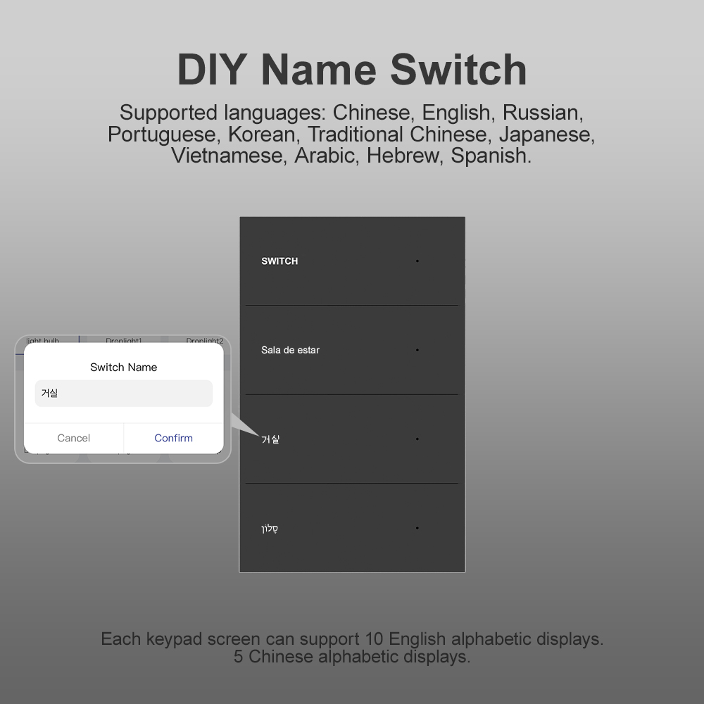 MANHOT 스마트 와이파이 DIY 이름 표시 스위치  - Smart Accessories 리뷰 및 가격